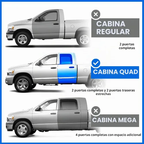 Vista 2 de Tyger Auto Estribos Rider de 3.5 pulgadas compatibles con Dodge Ram 1500 2002-2008; 2003-2009 2500 3500 Quad Cab TG-SS2D35178 Barras Nerf