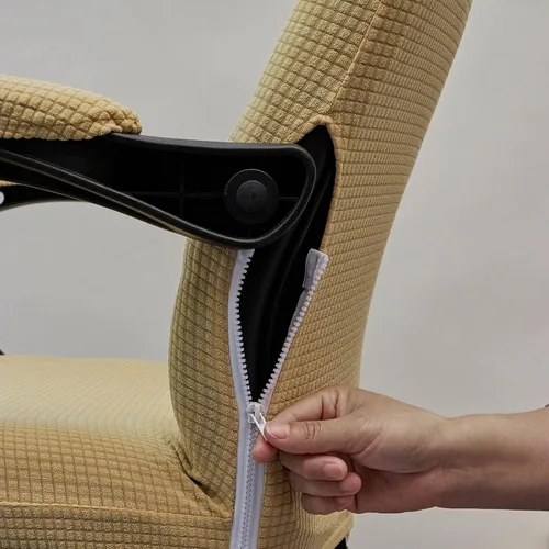 Vista 5 de Melaluxe Funda para silla de oficina con fundas para reposabrazos, funda elástica universal para silla de escritorio, fundas para silla