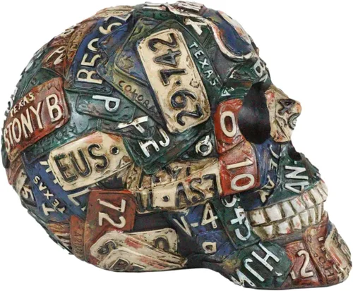 Vista 4 de Ebros Gift Nostálgica Ruta Occidental 66 Esquénico Carretera de los Estados Unidos Carretera Memoria Lane Señales Calavera Osario Macabra Calaveras