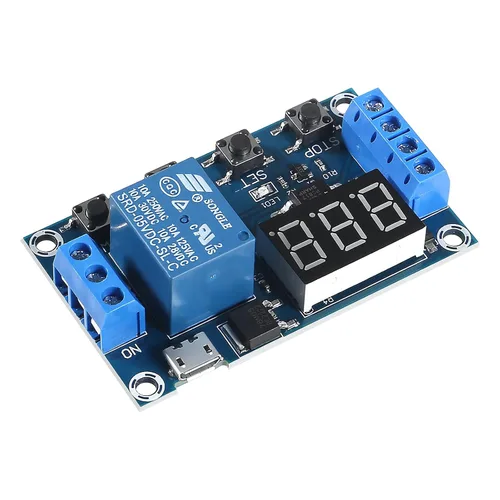 Vista 7 de 4pcs DC 6-30V Relé temporizador programable Relay Relay Module Activador Ciclo Retraso Temporizador Interruptor Encendido/Apagado Módulo de relé
