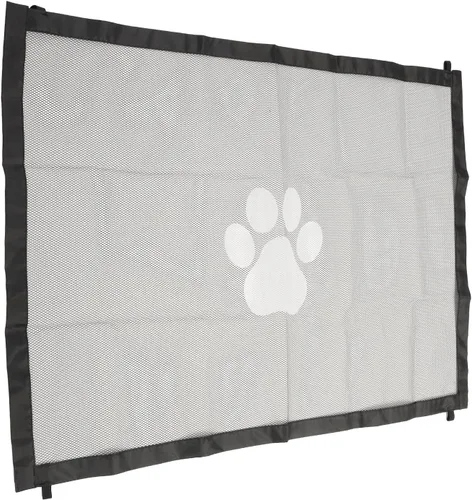 Vista 5 de Puerta para mascotas, puerta de perro, plegable, para interiores, para escaleras, puertas, dormitorios, pasillos (S 35.43 pulgadas de diámetro)