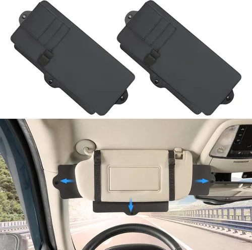Vista 9 de JoyTutus Extensor de Parasol para Visera de Automóvil, Visera Solar Ajustable que Protege contra el Deslumbramiento, Bloqueador de Rayos UV