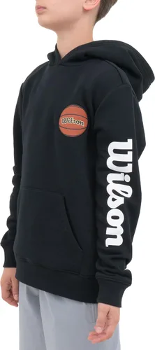 Vista 2 de WILSON Sudadera con capucha de forro polar para niños, con estilo, variedad de diseños