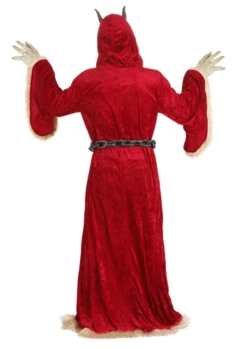 Vista 2 de Disfraz de Adulto de Krampus para las Fiestas Multicolor