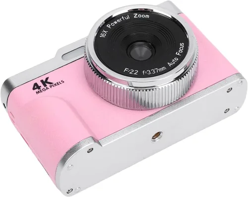 Vista 9 de Bewinner 4K 48MP UHD Digital Camera, Compact Portable Camera with 16x Zoom and Smart Autocococo, Travel Anti Shake Vlog Cameras with 32GB Memory