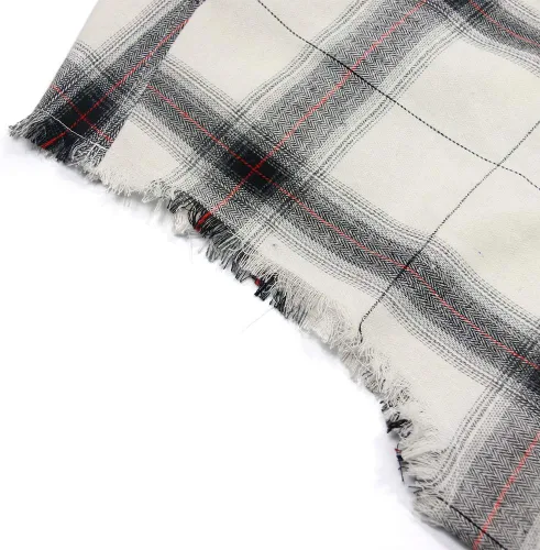 Vista 5 de Camisa sin mangas a cuadros para hombre, camisas vaqueras con botones