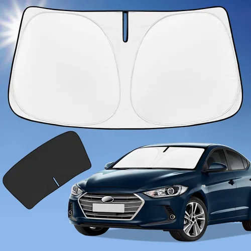 Vista 39 de Parasol de 4 capas para parabrisas, ajuste personalizado, tela 240T
