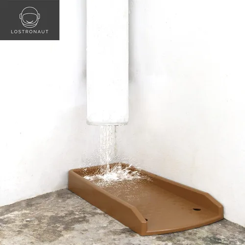 Vista 6 de LOSTRONAUT Bloque de salpicaduras de bajante de 17 pulgadas y extensor de canalón de lluvia, paquete de 4 accesorios desviadores de bajante