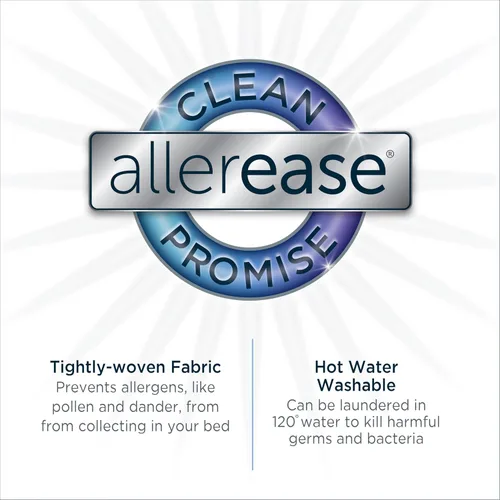 Vista 4 de AllerEase Ultimate - Protector de almohada de algodón con protección avanzada contra alergias, equilibrio de temperatura, comodidad con cremallera