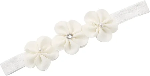 Vista 2 de HsdsBebe 2 unidsset recién nacido bebé niña princesa Mary Jane zapatos para niños pequeños vestido de boda zapatos planos con diadema gratis