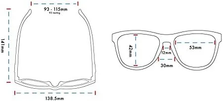 Vista 3 de Lentes de sol polarizados para los UV, antideslizantes, sin rebote, de Goodr, Azul
