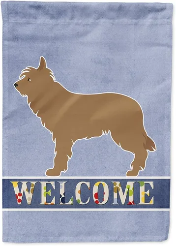 Vista 89 de Caroline's Treasures BB8334GF AIDI Bandera de jardín para perro de montaña del Atlas, bandera de buzón azul, bandera decorativa para patio exterior