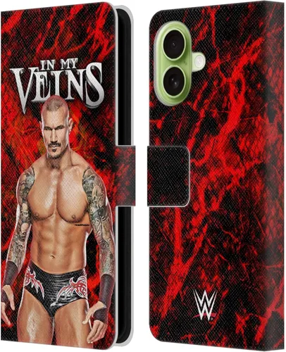Vista 22 de Head Case Designs Officially Licensed WWE in My Veins Randy Orton Leather Wallet Case Compatible with Apple iPhone 11