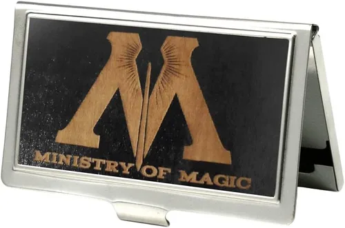 Vista 19 de Buckle-Down Tarjetero DMLE-DEPARTMENT OF MAGICAL LAW ENFORCEMENT Negro/Blanco - Pequeño DMLE Department of Magical Law Enforcement Black White