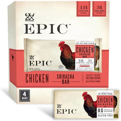 Vista 13 de EPIC BARBACOA Barra de proteína de pollo, Keto apta para el consumidor, 12 unidades, barras de 1.3 onzas 100% Natural Chicken Raised With No
