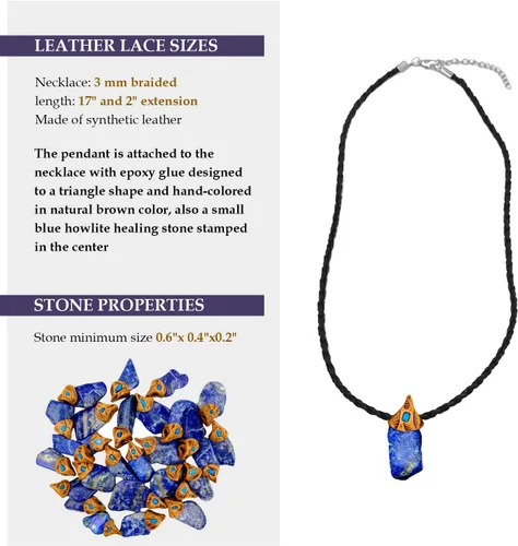 Vista 2 de SMOKY QUARTZ Collar de cristal curativo para mujeres y hombres, colgante de cristal curativo de chakras para mujeres, niños, niñas, regalos