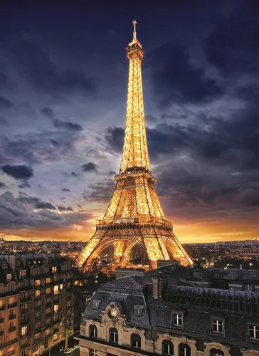 Vista 2 de Clementoni - 39514 Torre Eiffel Puzzle de 1000 piezas para adultos