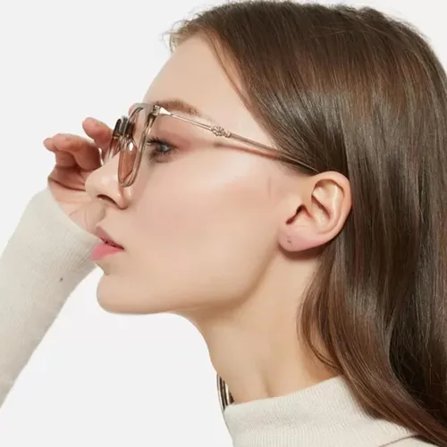 Vista 3 de Firmoo Gafas de bloqueo de luz azul de gran tamaño, marco grande cuadrado nerd, lentes de pantalla de computadora