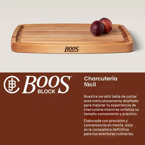 Vista 5 de John Boos CB Series Tabla de cortar rectangular de madera de arce de 20 x