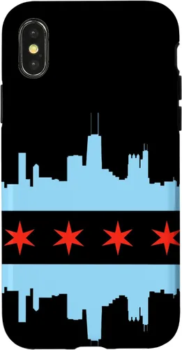 Vista 5 de Chicago Flag Skyline City of Chicago Pride Case for iPhone 17