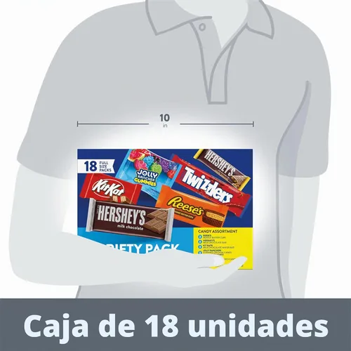 Vista 5 de Hershey - Paquete surtido de dulces saborizados, 31.5 onzas (18 paquetes)
