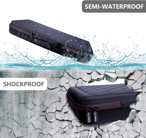 Vista 3 de LTGEM - Funda rígida de EVA para Numark Mixtrack Pro FX - Controlador de DJ de 2 cubiertas - Bolsa protectora de almacenamiento