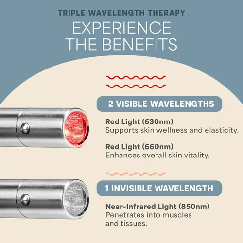Vista 10 de LifePro Terapia de luz infrarroja y roja para el bienestar de las articulaciones y músculos corporales, dispositivo portátil de terapia de luz roja
