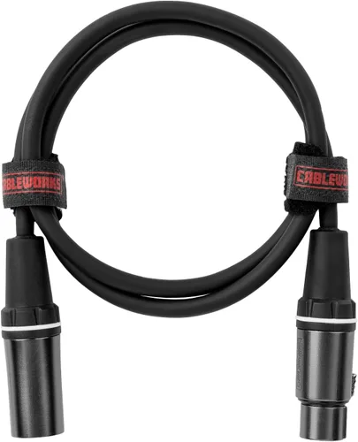 Vista 11 de Cableworks de Gator Cases Serie Compositor Deluxe Cable de Micrófono XLR de 3 Pies, (GCWC-XLR-03)