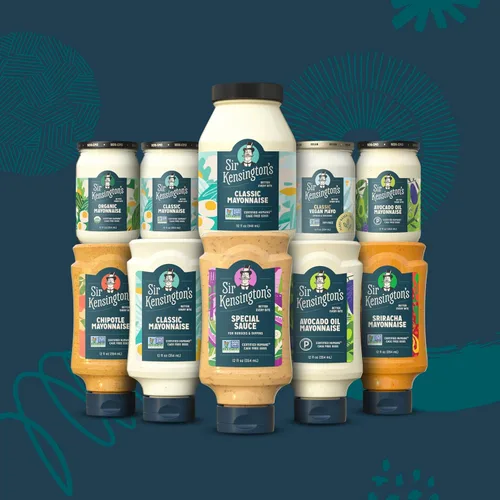 Vista 6 de Sir Kensington's Mayonesa Clásica Sin Gluten, Proyecto No-OGM Verificado, Huevos de Gallinas Criadas Humanamente Certificadas de Corral, Estable