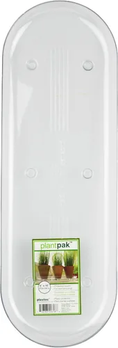 Vista 5 de Plastec PLIPAK612 Platillo Ovalado Plantpak, Transparente, 12 pulgadas
