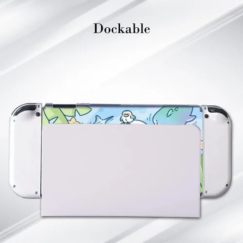 Vista 6 de PERFECTSIGHT Funda protectora compatible con Nintendo Switch OLED Funda antiarañazos a prueba de golpes para NS Switch y Joycon, bonita carcasa