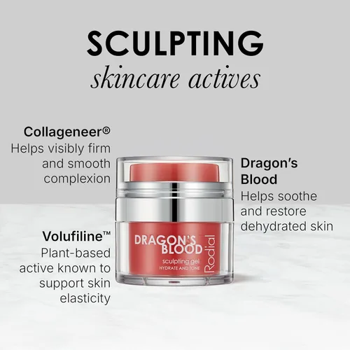 Vista 5 de Rodial Dragon's Blood Sculpting Gel 0.3 fl oz – Crema facial rejuvenecedora y ultrahidratante – Fórmula refrescante de gel/crema – Fórmula