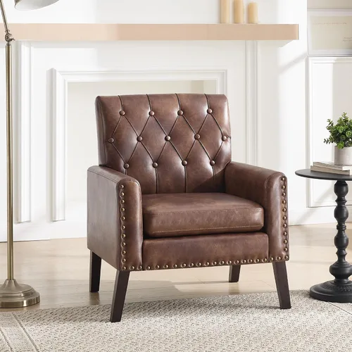 Vista 12 de Sillas decorativas modernas de mediados de siglo, silla de oficina de felpilla beige para recepción, silla de club tapizada para sala de estar