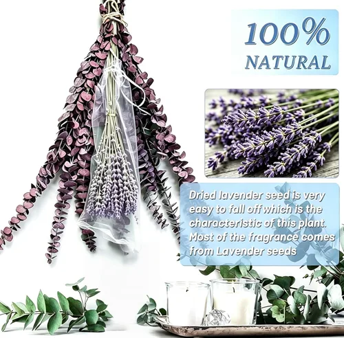Vista 5 de Red Eucalyptus & Lavender Bundle with Hemp Rope & Scent Sachet for Shower