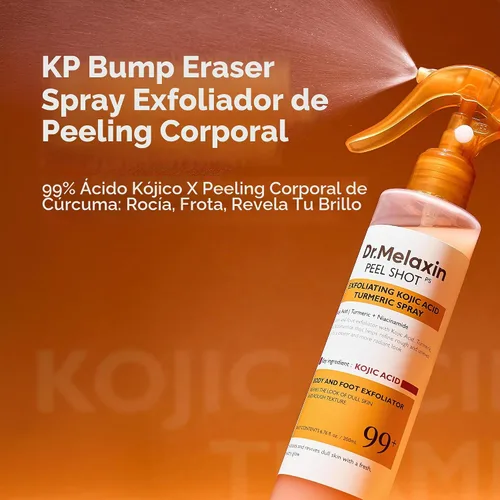 Vista 2 de Dr.Melaxin Cuidado de Queratina Corporal Ácido Kójico Cúrcuma Spray Exfoliante Suave Solución Peeling Cuidado de la Piel Coreano Para Todos Los