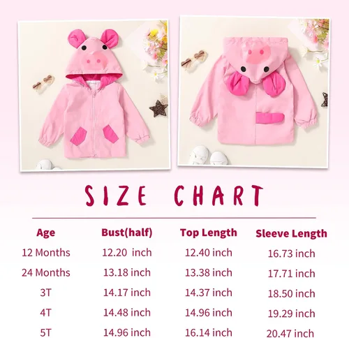 Vista 6 de YOUNGER TREE Impermeable de pato para bebé niño y niña, con capucha y cremallera