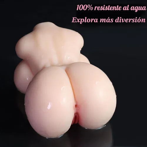 Vista 6 de Masturbador masculino realista con pechos grandes y trasero grande, vagina anal realista multicanal, estimulación de textura interna intensa