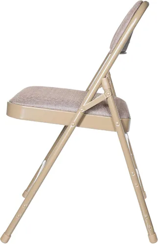 Vista 5 de OEF Furnishings Serie OEF2300 - Sillas plegables de doble bisagra con triple apoyo, tapizado de tela de alta calidad y servicio pesado