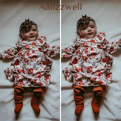 Vista 3 de Aalizzwell Conjunto de leggings de vestir para bebés y niñas