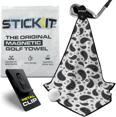 Vista 23 de STICKIT Toalla de golf magnética - Toalla de golf con tejido de gofre - 29