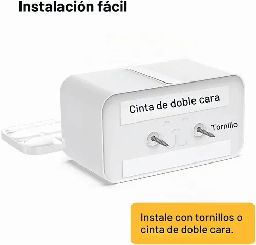 Vista 5 de SVD.PET Dispensador de bolsas para excrementos de perro, dispensador de bolsas de basura para montaje en pared, capacidad para 8 rollos de bolsas
