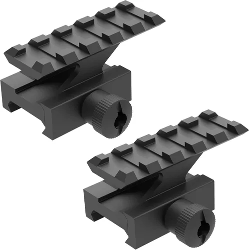 Vista 6 de FSI 1"/0.83"/0.5" Montaje en elevador 5 ranuras transparente Weaver/Picatinny Rail Mount