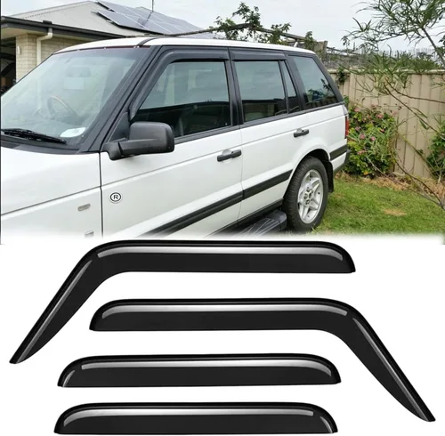 Vista 14 de Deflectores de viento de ventana lateral a prueba de lluvia para Land Rover Freelander 2 LR2 L359 2007-2015, juegos de protectores de lluvia solar