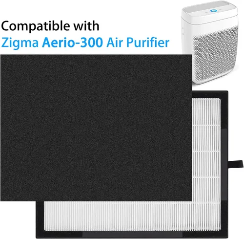 Vista 5 de Filtro purificador de aire para Zigma Aerio-300: Reemplazo del filtro de purificador de aire Hepa 1 filtro HEPA verdadero de alta eficiencia - 1