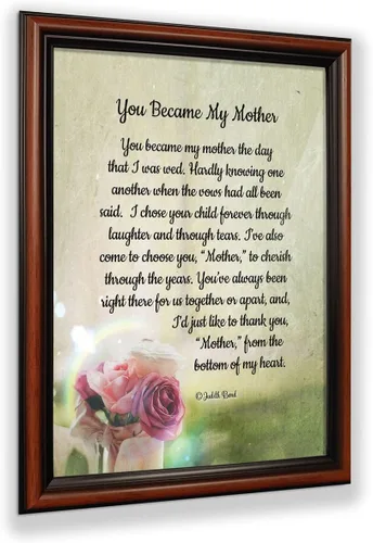 Vista 11 de Crossroads Home Décor Regalos para suegra - Regalos de nuera, You Became My Mother 7346BW