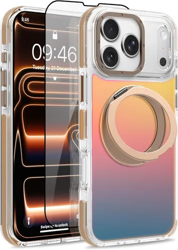 Vista 201 de Funda magnética para Google Pixel 10 Pro XL [compatible con Magsafe] [bonito diseño fluorescente de moda] a prueba de golpes, delgada, translúcida