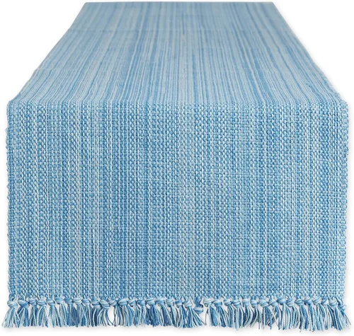Vista 34 de DII - Colección de mesa jaspeado, juego de manteles individuales, 3x19 pulgadas, albaricoque, 6 piezas