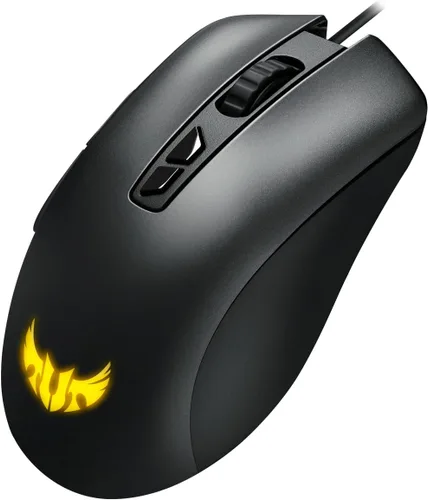 Vista 6 de ASUS TUF Gaming M3 Mouse ergonómico RGB con cable con sensor de 7000 ppp construcción ligera revestimiento duradero interruptores de alta