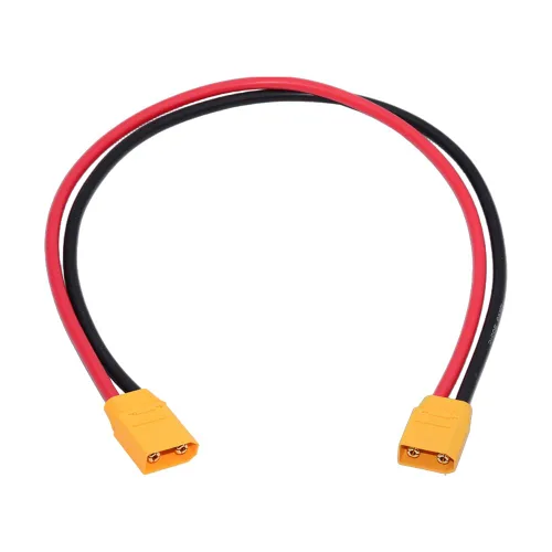 Vista 12 de xiwai XT30 Enchufe hembra a hembra 18AWG Cable de extensión Conector de carga para batería RC Estación de energía portátil Panel solar de 1.6 pies