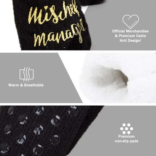 Vista 6 de Harry Potter Slipper Socks, Women Knitted Fluffy Socks, Xmas Stocking Fillers